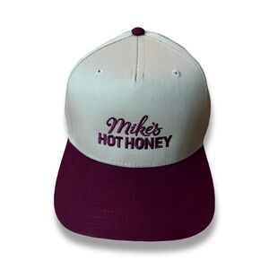 Cream and Purple snap-back